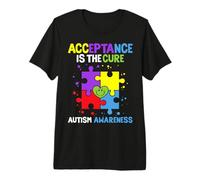 Autism Awareness Acceptance is The Cure Premium T-Shirt