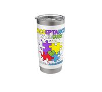 Autism Awareness Acceptance is The Cure Stainless Steel Insulated Tumbler