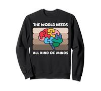 Autism Awareness All Kinds Of Minds Autistic ND Brain Sweatshirt