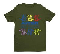 Autism Awareness and Support - Be Kind - Funny Graphic Men's T-Shirt - Casual Printed Tee - Great Gift for Dad, Husband or Brother - Green - 2XL
