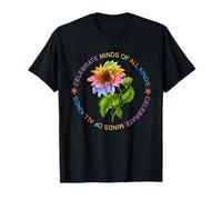 Autism Awareness Celebrate Minds Of All Kinds Wildflower T-Shirt