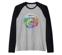 Autism Awareness Chameleon Animal Its Ok to Be Different Raglan Baseball Tee