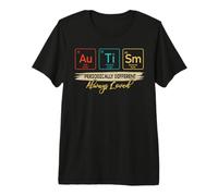 Autism Awareness Chemistry ASD Fun Disability Periodic Table Premium T-Shirt