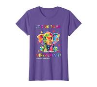 Autism Awareness Cute Elephant Animal Its Ok To Be Different T-Shirt