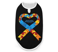 Autism Awareness Day Dog Shirt Pet Clothes Summer T-Shirts Sleeveless Tank Top for Small Puppy Cat