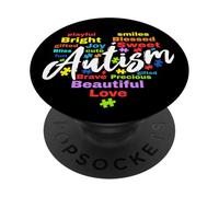 Autism Awareness Day Month Colours PopSockets Adhesive PopGrip