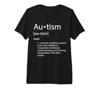 Autism Awareness Definition Neurodiversity Pride Autistic Premium T-Shirt