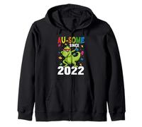 Autism Awareness Dinosaur Au-Some Since 2022 1st Birthday Zip Hoodie