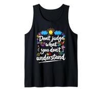 Autism Awareness Don't Judge Understand Love Autistic Tank Top