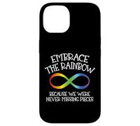 Autism Awareness Embrace The Rainbow Infinity Anti Puzzle Case for iPhone 14