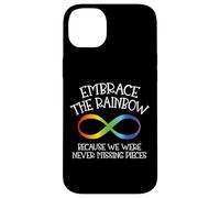 Autism Awareness Embrace The Rainbow Infinity Anti Puzzle Case for iPhone 14 Plus