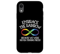 Autism Awareness Embrace The Rainbow Infinity Anti Puzzle Case for iPhone XR