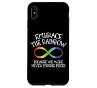 Autism Awareness Embrace The Rainbow Infinity Anti Puzzle Case for iPhone XS Max