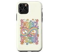 Autism Awareness Embrace The Spectrum Retro Groovy Infinity Case for iPhone 11 Pro