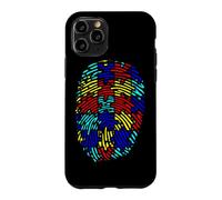Autism Awareness Fingerprint Puzzle Color Neurodiversity Case for iPhone 11 Pro