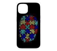 Autism Awareness Fingerprint Puzzle Color Neurodiversity Case for iPhone 13