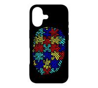 Autism Awareness Fingerprint Puzzle Color Neurodiversity Case for iPhone 17