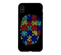Autism Awareness Fingerprint Puzzle Color Neurodiversity Case for iPhone XS Max