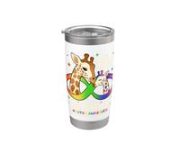 Autism Awareness Giraffe It's OK to Be Different Stainless Steel Insulated Tumbler