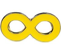 Autism Awareness Gold Infinity Pin Badge 2.5cm x 1cm (1)