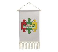 Autism Awareness Hanging Poster Personalized Poster Hanger Frame Canvas Artwork for Wall Decor
