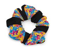 Autism Awareness Heart Hair Ties Elastic Hair Bands Cute Ponytail Holders for Thick Or Thin Hair