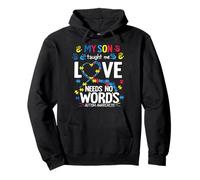 Autism Awareness Hoodies Women Aspergers My Son Pullover Hoodie