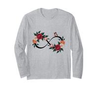Autism Awareness Infinity Symbol Floral Art Neurodiversity Long Sleeve T-Shirt
