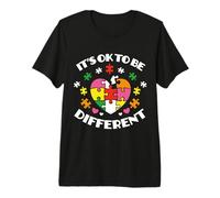 Autism Awareness It's Ok to Be Different Premium T-Shirt