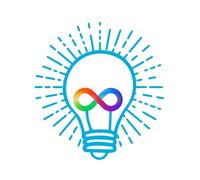 Autism Awareness Light it Up Blue Iron on Screen Print Transfers for Fabrics Infinity Light Bulb Symbol