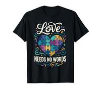Autism Awareness Love Needs No Words Kid Designs T-Shirt
