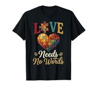 Autism Awareness Love Needs No Words Kid Designs T-Shirt