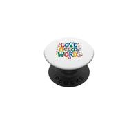 Autism Awareness Love Needs No Words Puzzle PopSockets Adhesive PopGrip