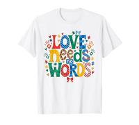 Autism Awareness Love Needs No Words Puzzle T-Shirt