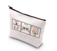Autism Awareness Makeup Bag Autism Acceptance Mom Gift Special Education Teacher Gifts RBT Zipper Bag (Acceptance UK)