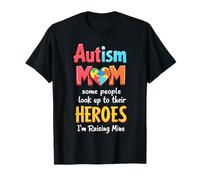 Autism Awareness Mom Puzzle Love Autistic Kids Support Retro T-Shirt