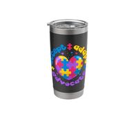 Autism Awareness Month Accept Adapt Advocate Stainless Steel Insulated Tumbler