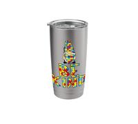 Autism Awareness Month April Autistic Acceptance Be Kind Luv Stainless Steel Insulated Tumbler