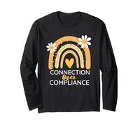 Autism Awareness Month Connection Over Compliance Support Long Sleeve T-Shirt