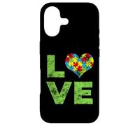 Autism Awareness Month Love Heart Acceptance Vintage Case for iPhone 17