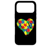 Autism Awareness Month Puzzle Pieces Heart Acceptance Aware Case for iPhone 17 Pro Max