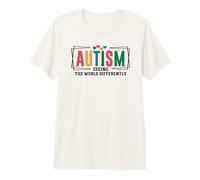 Autism Awareness Month Support Seeing The World Differently Premium T-Shirt