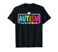 Autism Awareness Month Supports Seeing The World Differently T-Shirt
