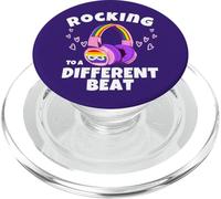 Autism Awareness Neurodiversity Rocking to A Different Beat PopSockets PopGrip for MagSafe