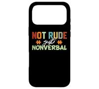 Autism Awareness not rude just nonverbal Case for iPhone 17 Pro Max