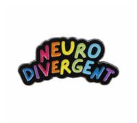 Autism Awareness Pins Badges, Autism Support Motivational Logo,Rainbow Words Brooch Enamel, Colorful Badge LGBT Pin Decoration, Neuro Divergent Enamel Lapel Pins, for Hats Scarves Clothes And Bags