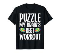Autism Awareness Puzzle My Brain Best Workout Puzzle T-Shirt