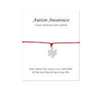 Autism Awareness Puzzle Piece Bracelet for Women Men Autism Awareness Month Gift Accessories, S, no gemstone
