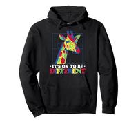 Autism Awareness Puzzle Teacher Women Giraffe Autism Colors Pullover Hoodie