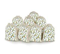 Autism Awareness Ribbons Cotton And Linen Small Bundle Pocket Set of Eight